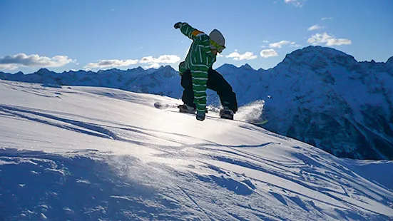 Skifahren auf Darlux 2