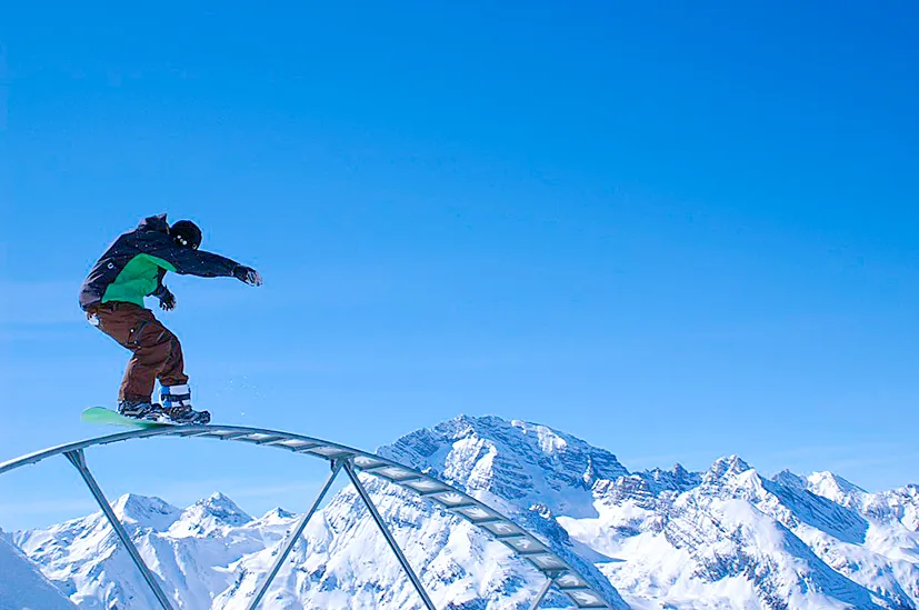 Skifahren auf Darlux 3