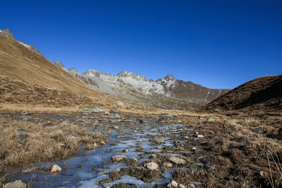 Alpine Moorlandschaft im Val d’Ela