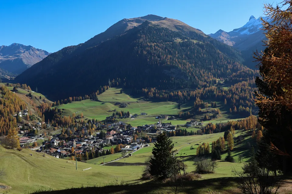 Umgebung mit Blick auf Bergün